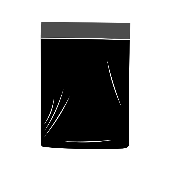 Черные курьерские пакеты