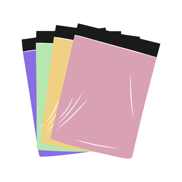 Цветные курьерские пакеты